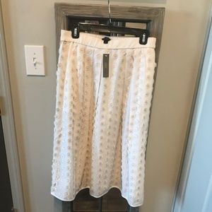 J. Crew Fringe dot Midi Skirt